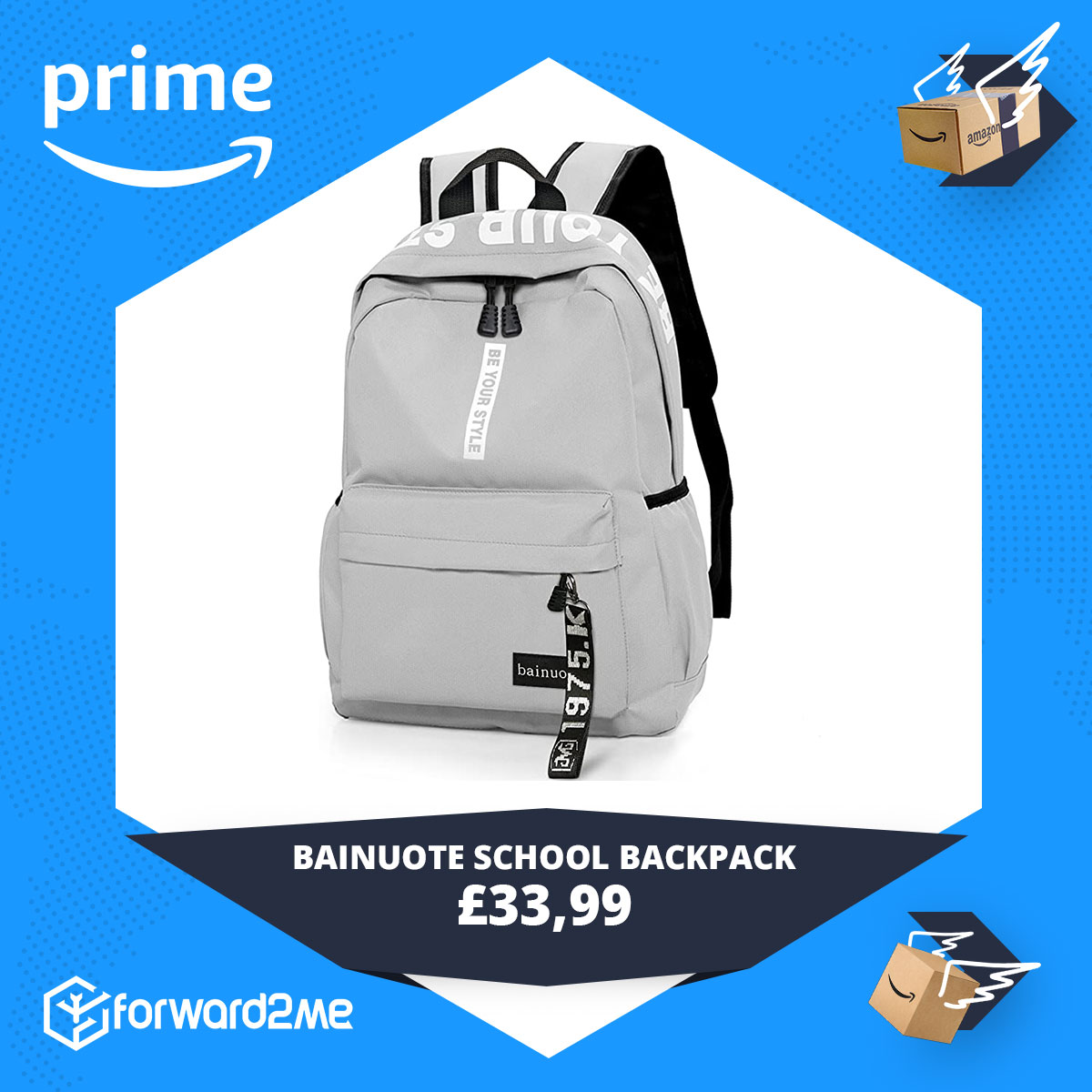 bainuote Unisex School Backpack